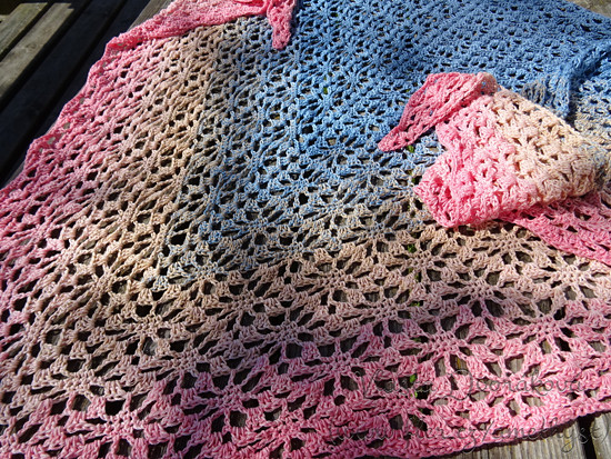 háčkovaný šátek