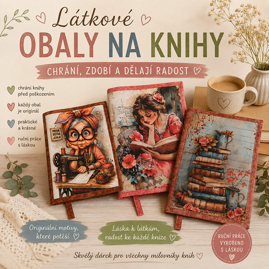 látkové obaly na knihy