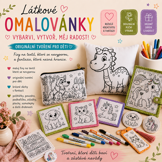 látkové omalovánky