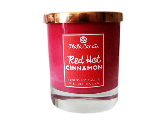 Red Hot Cinnamon - Luxusní sójová svíčka s vůní skořice