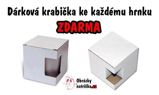 Dárková krabička pro hrnky zdarma