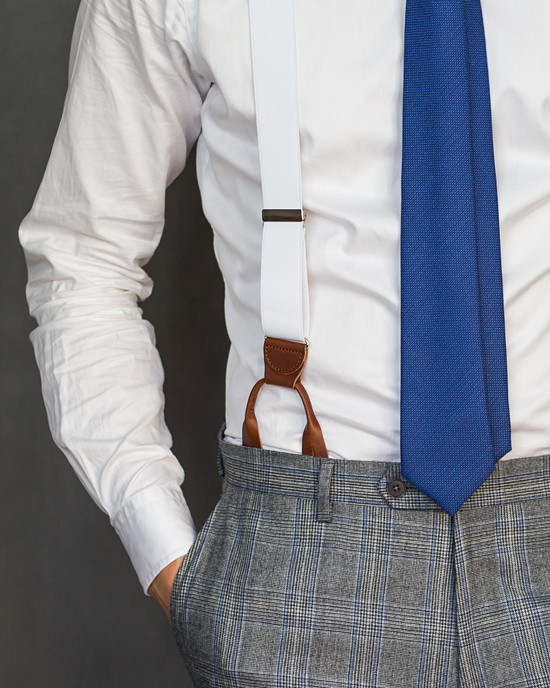 modrá vlněná kravata