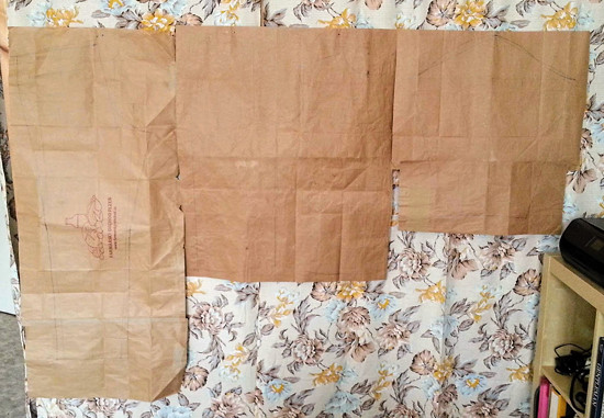 Konstrukce střihů na papírových taškách