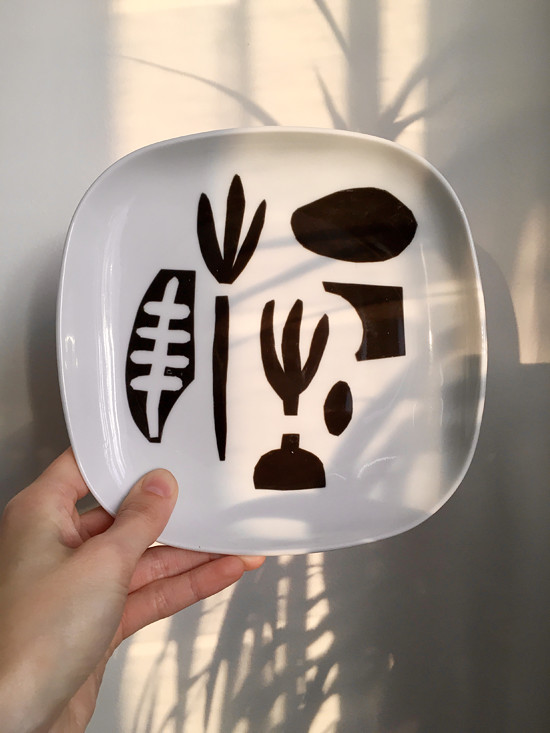 porcelánová talířek