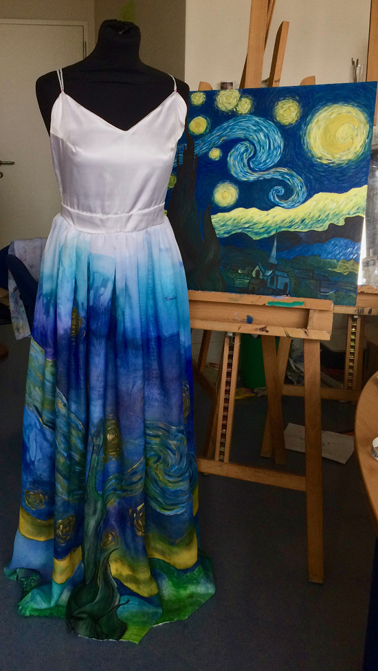 šaty Van Gogh - mybeautifulartmind