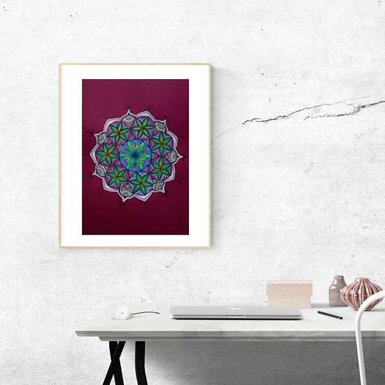 Mandala v interiéru