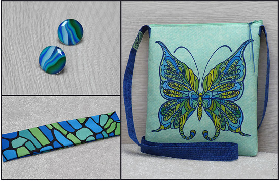 kabelka s motýlem