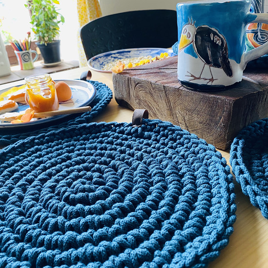 tyrkysové prostírání hygge