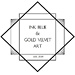 InkBlue&GoldVelvet Art
