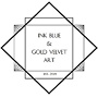 InkBlue&GoldVelvet Art